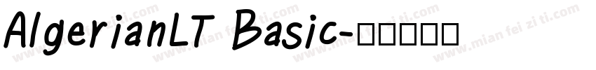 AlgerianLT Basic字体转换